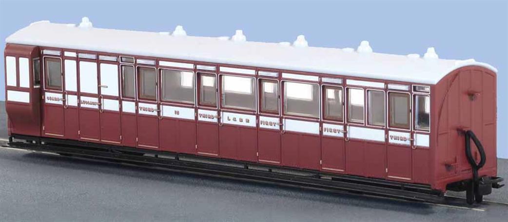 Peco OO9 GR-420A Lynton & Barnstaple Brake Third Coach No.15 L&BR Lake & White Livery