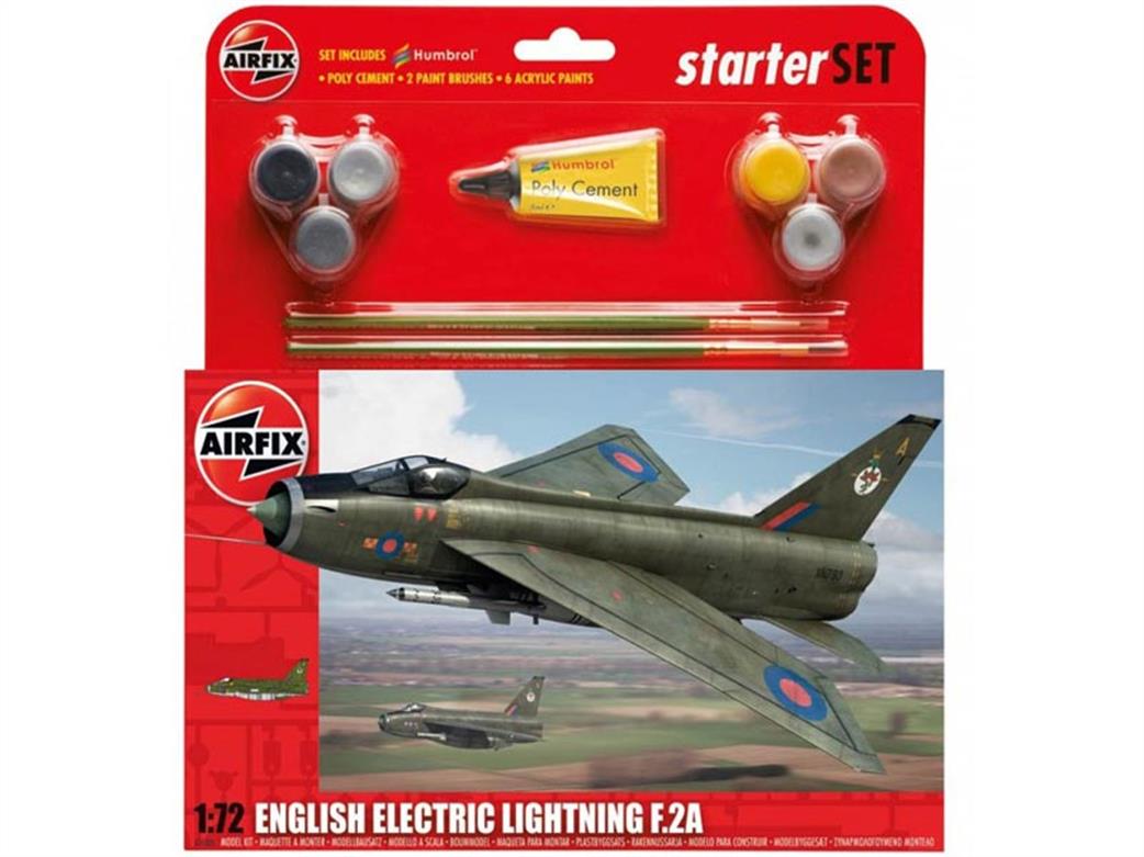 Airfix 1/72 A55305 English Electric Lightning F2A Starter Set