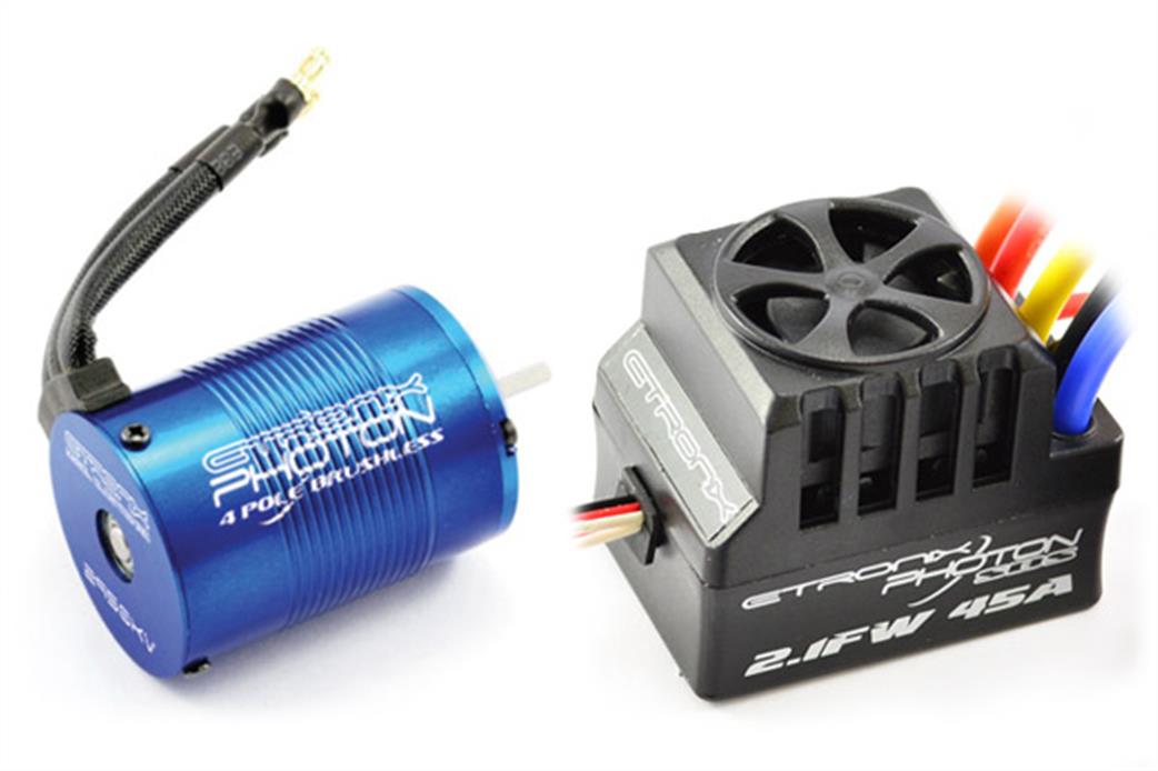 Etronix 1/10 ET0422 Photon 2.1W Brushless Motor & 60A Esc Combo