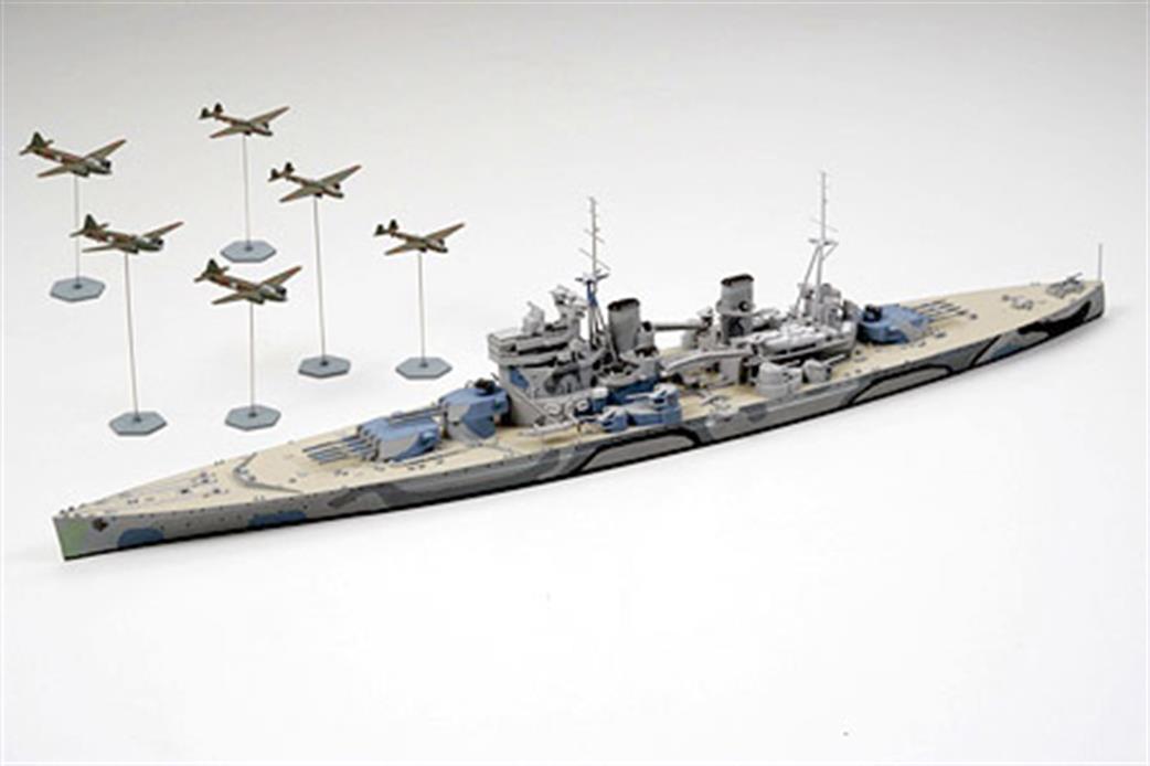 Tamiya 1/700 31615 Prince of Wales RN WW2 Battleship Kit Battle of Malaya