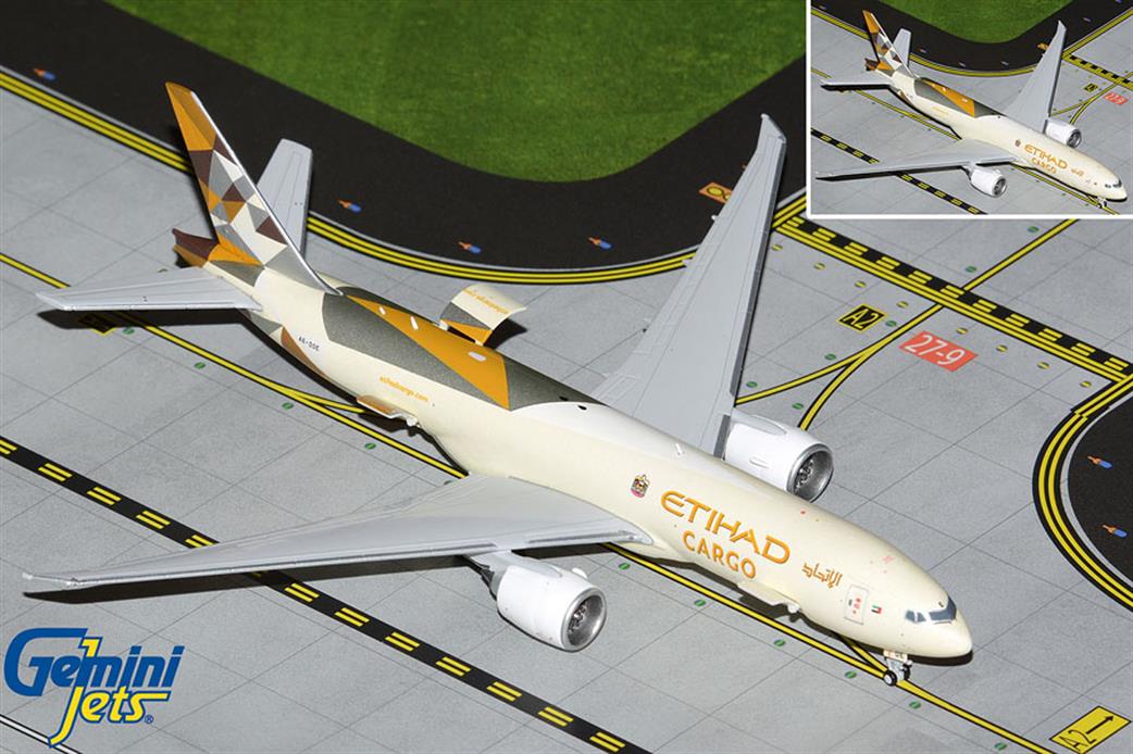 Gemini Jets 1/400 GJETD2146 Etihad Boeing B777-200LRF Cargo Aircraft Model