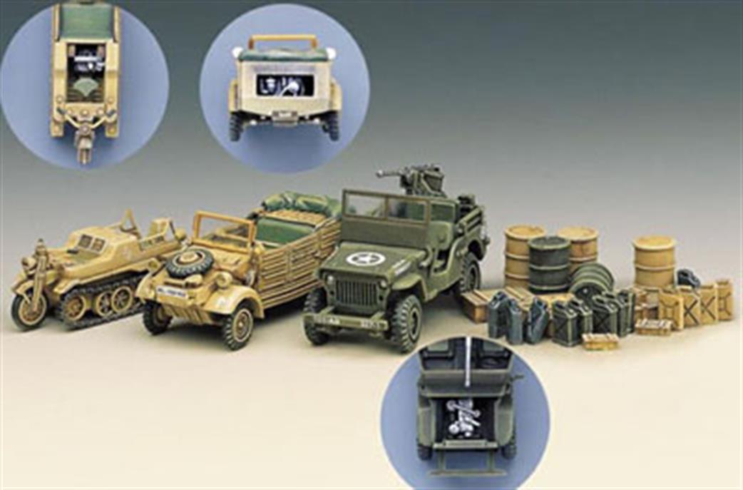 Academy 1/72 13416 WWII Ground Vehicle Set