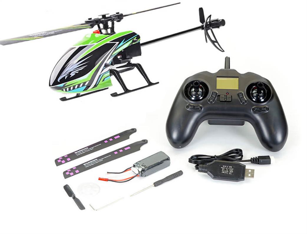 Kootai  KT-F03G F03 4ch Single Blade Flybarless Green 6-Axis RC Electric RTF Helicopter