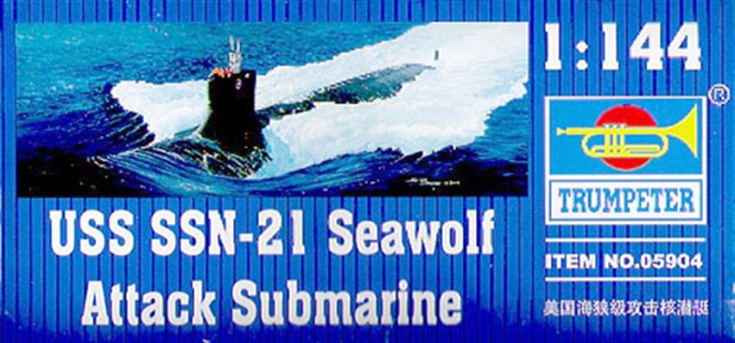 Trumpeter 1/144 05904 USS Seawolf SSN-21 Attack Submarine Modern US