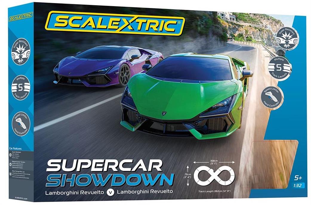 Scalextric 1/32 C1457M Supercar Showdown Lamborghini Vs. Lamborghini Set