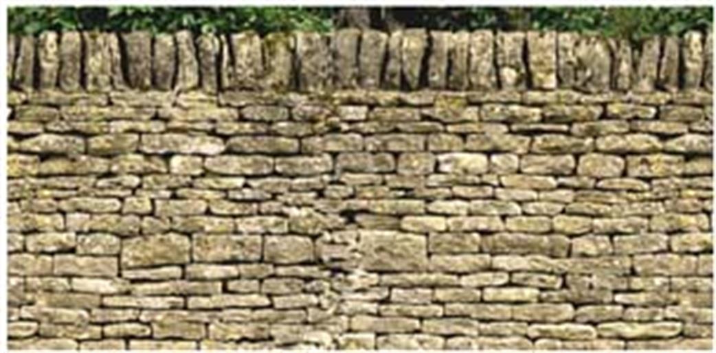 ID Backscenes OO BM026 Dry Stone Backscene Wall Self-Adhesive Brick Paper Sheets