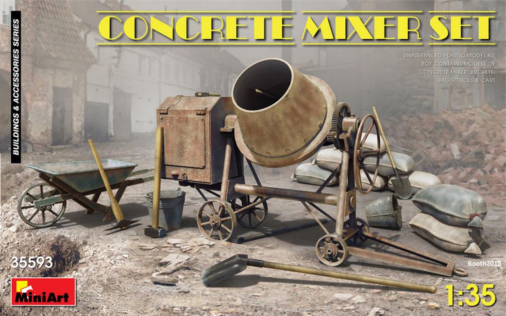 MiniArt 1/35 35593 Concrete Mixer Set