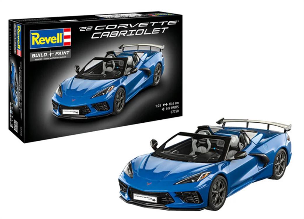 Revell 1/25 07750 22 Corvette Cabriolet