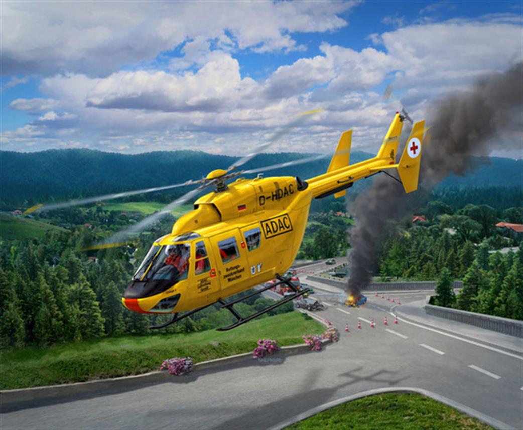 Revell 1/72 04953 BK-117 ADAC Helicopter Kit