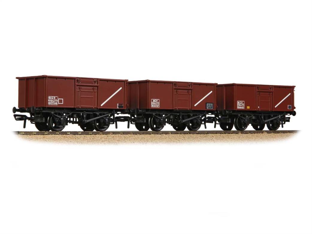 Bachmann OO 37-238A Pack of Three BR 16 Ton Mineral Wagons BR Bauxite TOPS