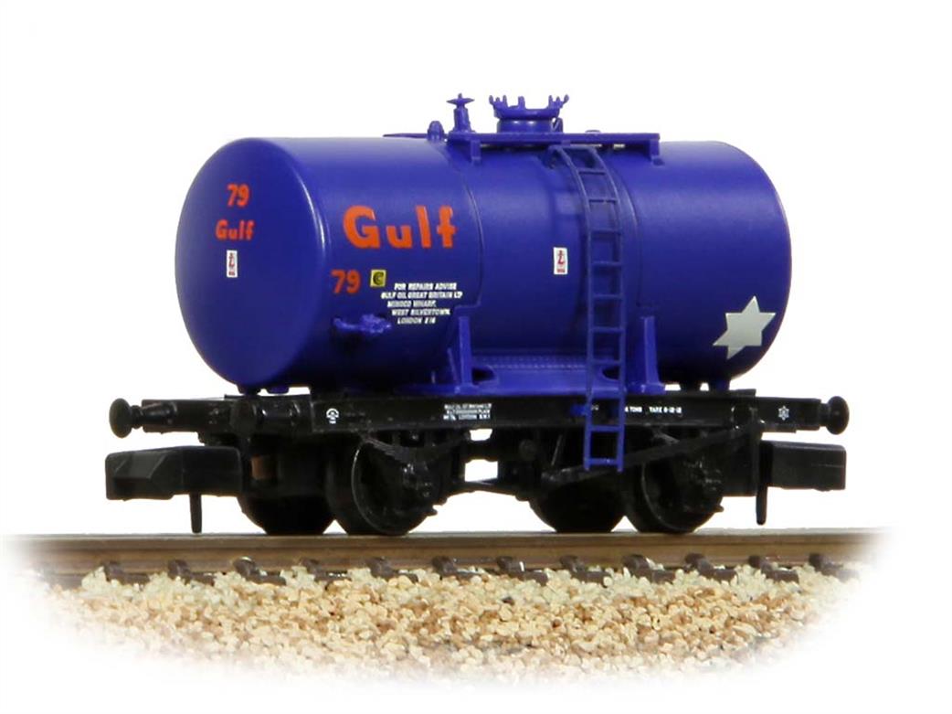 Graham Farish N 378-001 Gulf Oil 14Ton Anchor-Mounted Tank Wagon 79 Blue