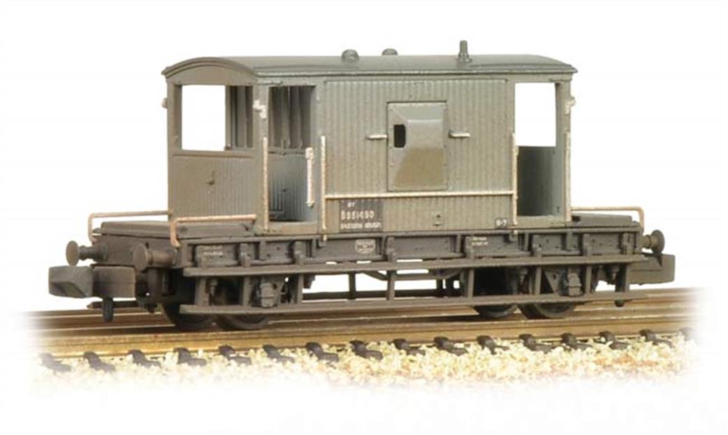 Graham Farish N 377-526D BR 20 Ton Brake Van Grey Weathered