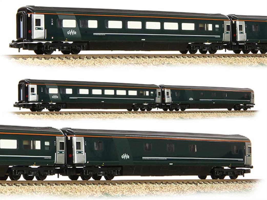 Graham Farish N 374-997 Great Western Night Riviera 2-Coach Pack A GWR Green