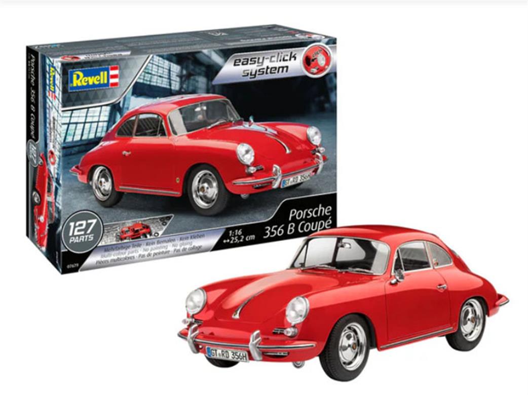 Revell 1/16 07679 Porsche 356B Coupe Easy Click System Plastic kit