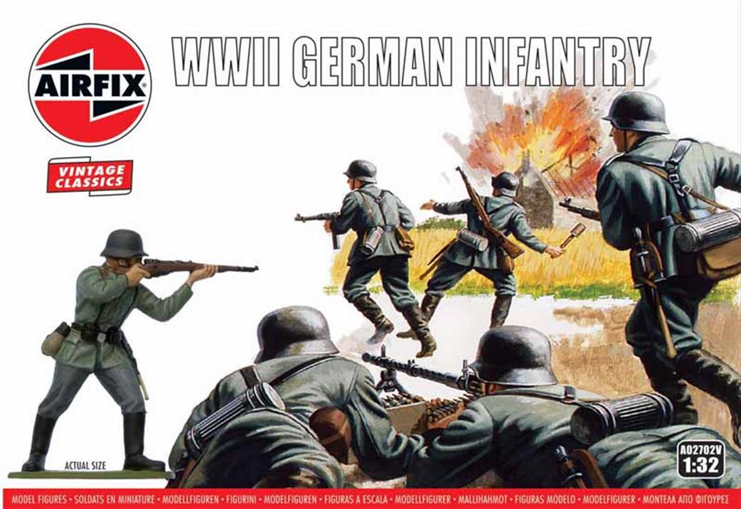 Airfix 1/32 A02702V German Infantry Figure Set