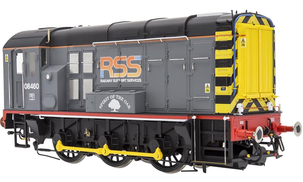 Dapol O Gauge 7D-008-021 RSS 08460 Spirit of the Oak Class 08 Shunter Railway Support Services Grey