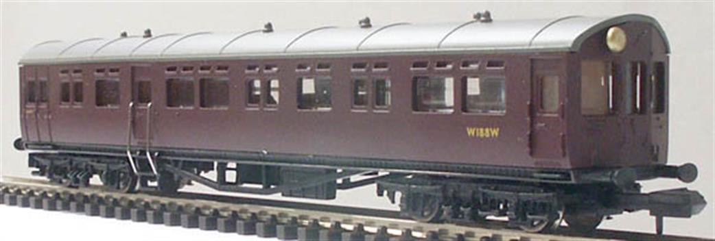 Dapol N 2P-004-019 BR ex-GWR Autocoach W190W Maroon No Insignia