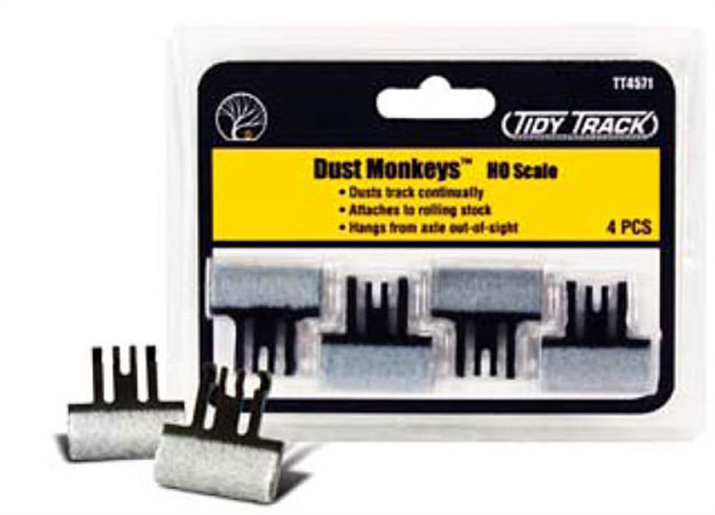 Woodland Scenics HO TT4571 Tidy Track Dust Monkeys HO Scale