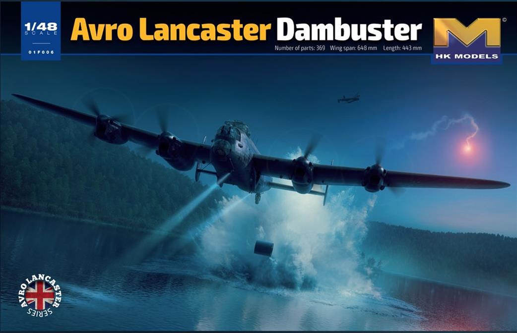 Hong Kong Models 1/48 HK01F006 Avro Lancaster B Mk III Dambuster ED932/AJ-G Plastic kit