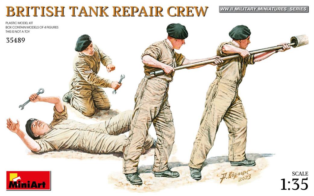 MiniArt 1/35 35489 British Tank Repair Crew Plastic Figure Set