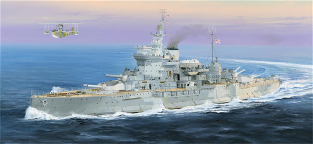 Trumpeter 1/350 05325 HMS Warspite Royal Navy Battleship WW2 Plastic kit