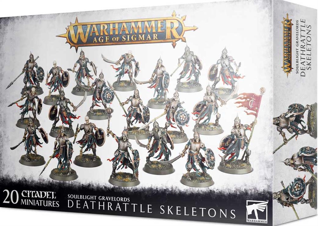 Games Workshop 28mm 91-42 Soulblight Gravelords Deathrattle Skeletons