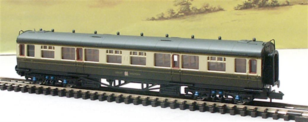 Dapol N 2P-000-160 GWR Collett Third Class Coach 1133 Chocolate & Cream Great (crests) Western