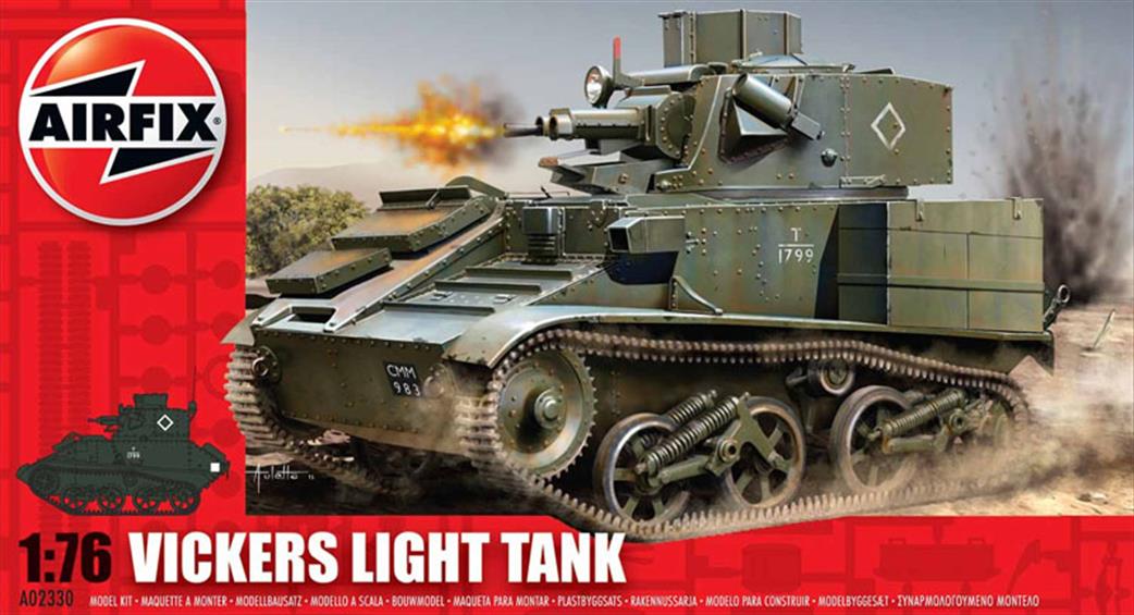 Airfix 1/76 A02330 Vickers Light Tank MKVI A Tank Kit