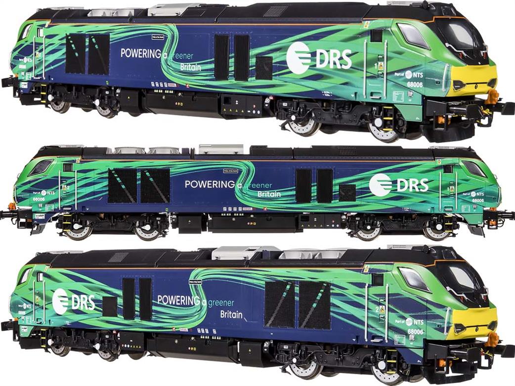 Dapol OO 4D-022-023 DRS 68006 Pride Of The North Class 68 Diesel Locomotive DRS/NTS Greener Britain