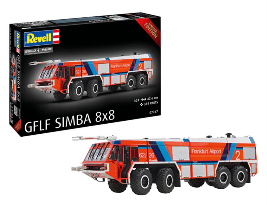 Revell 1/24 07747 GFLF Simba 8x8 Fire Engine Kit