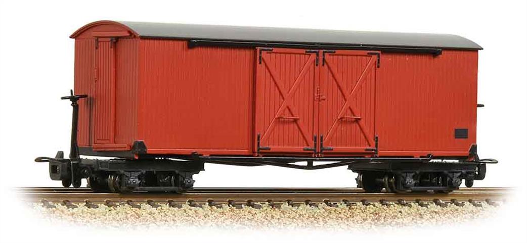 Bachmann OO9 393-027 Lincolnshire Coast Light Railway ex-WD WW1 Covered Goods Wagon Crimson