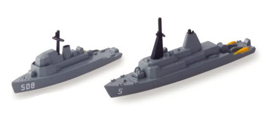 Tri-ang Minic 1/1200 S860-5 USS Guardian MCM 5 & USS Acme MSO 508 US Navy Minesweeper Set