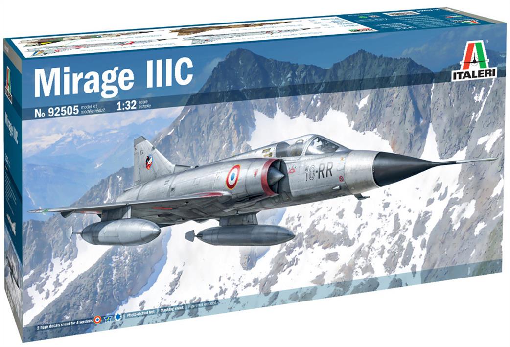 Italeri 1/32 92505 Dassault Mirage IIIC Fighter Aircraft Kit