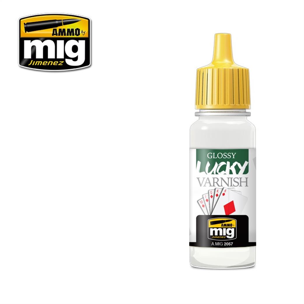 Ammo of Mig Jimenez A.MIG-2057 Gloss Lucky Varnish 17ml Pot