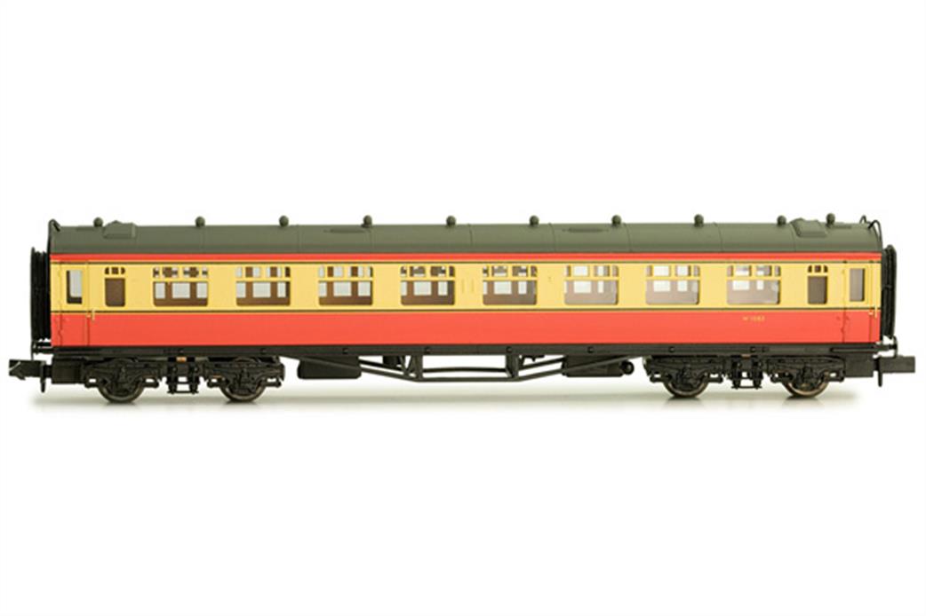 Dapol N 2P-000-135 BR ex-GWR Collett Second Class Coach W553 Crimson & Cream