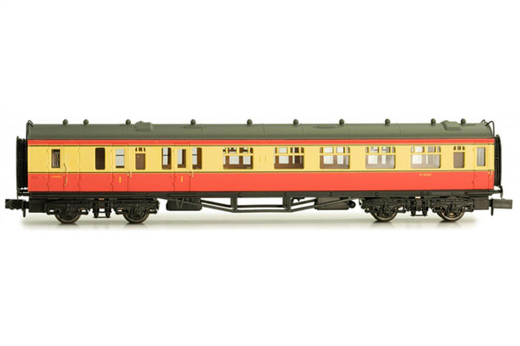 Dapol N 2P-000-234 BR ex-GWR Collett Brake Composite Coach W7345 Crimson & Cream