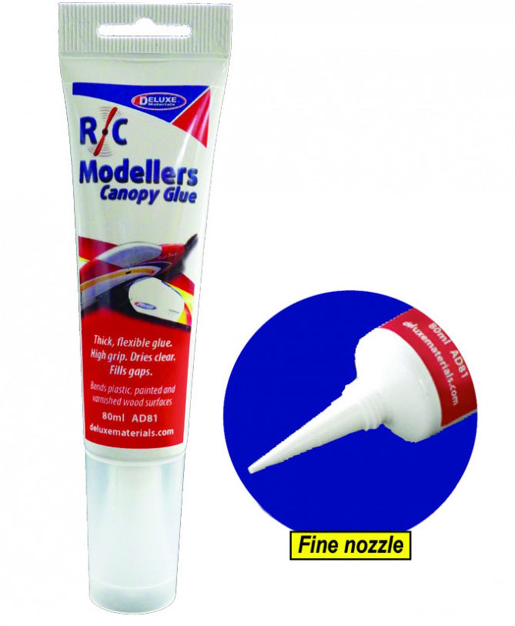 Deluxe Materials  AD81 RC Modellers Canopy Glue 80ml