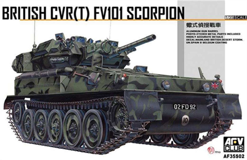 AFV Club 1/35 AF35S02 CVR(T) FV101 Scorpion Plastic Kit