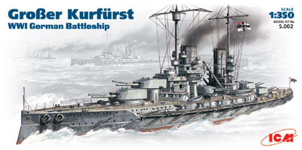 ICM 1/350 S.002 WW1 German Battleship Grosser Kurfurst