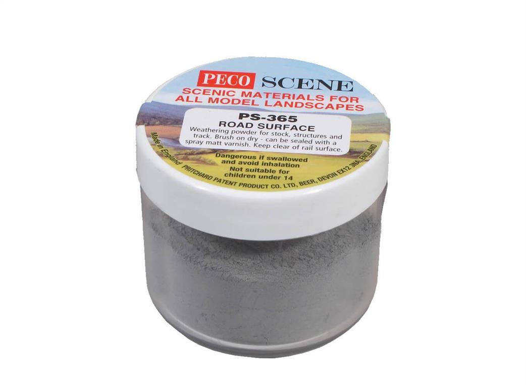 Peco  PS-365 Fine Grey Tarmacadam Roadstone Surface Weathering Powder