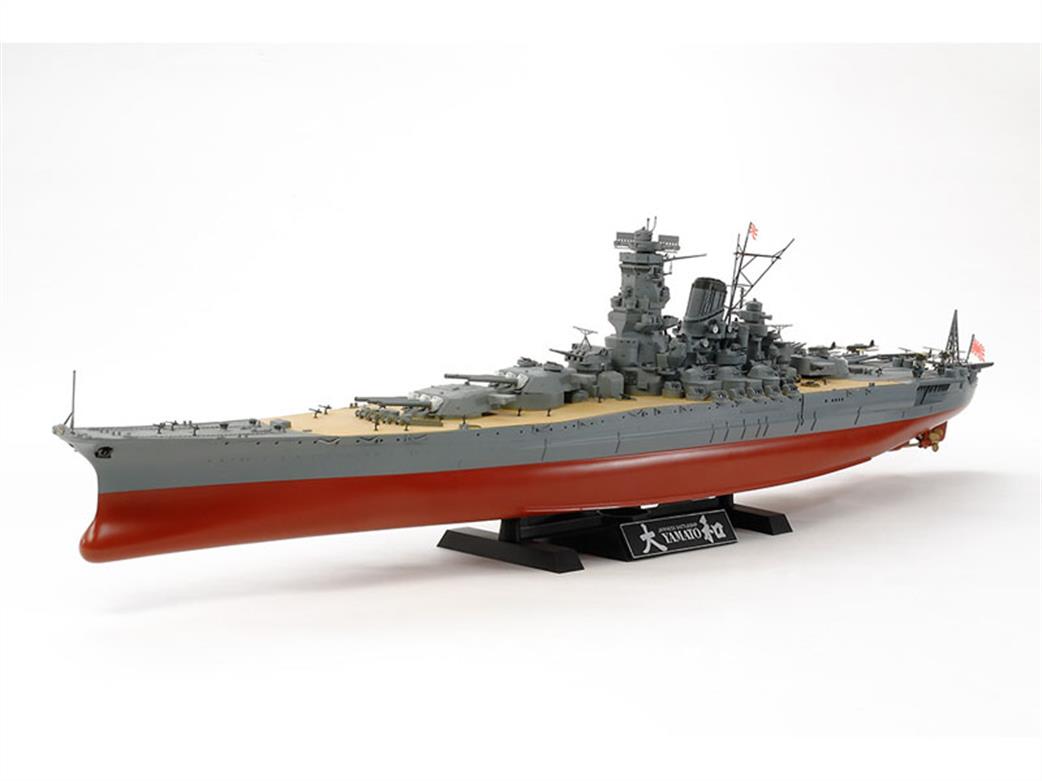 Tamiya 1/350 78030 Yamato Japanese WW2 Battleship Kit with Stand