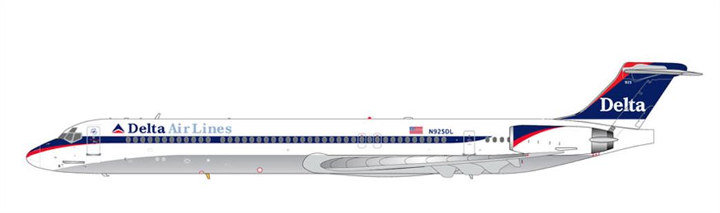 Gemini Jets 1/200 G2DAL962 Delta MD-88 N925DL Airline Model