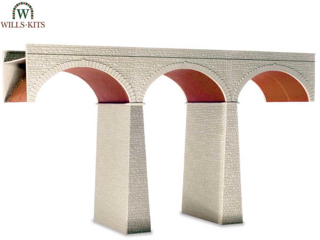 Wills Kits OO SS80 Three Arch Viaduct Plastic Kit