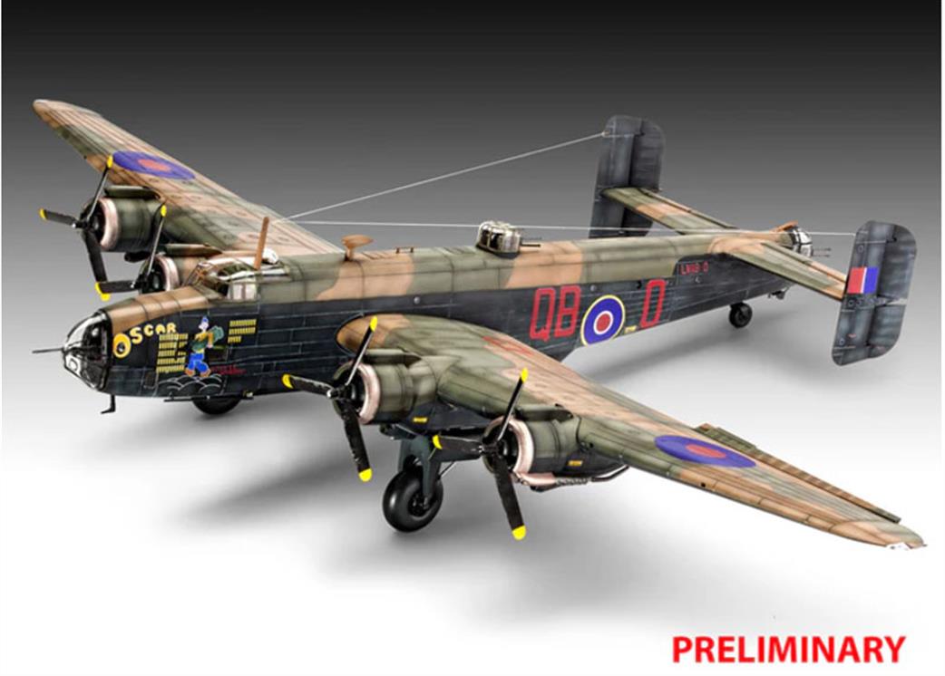 Revell 1/72 03756 British Handley Page Halifax Mk3 WW2 Bomber Kit