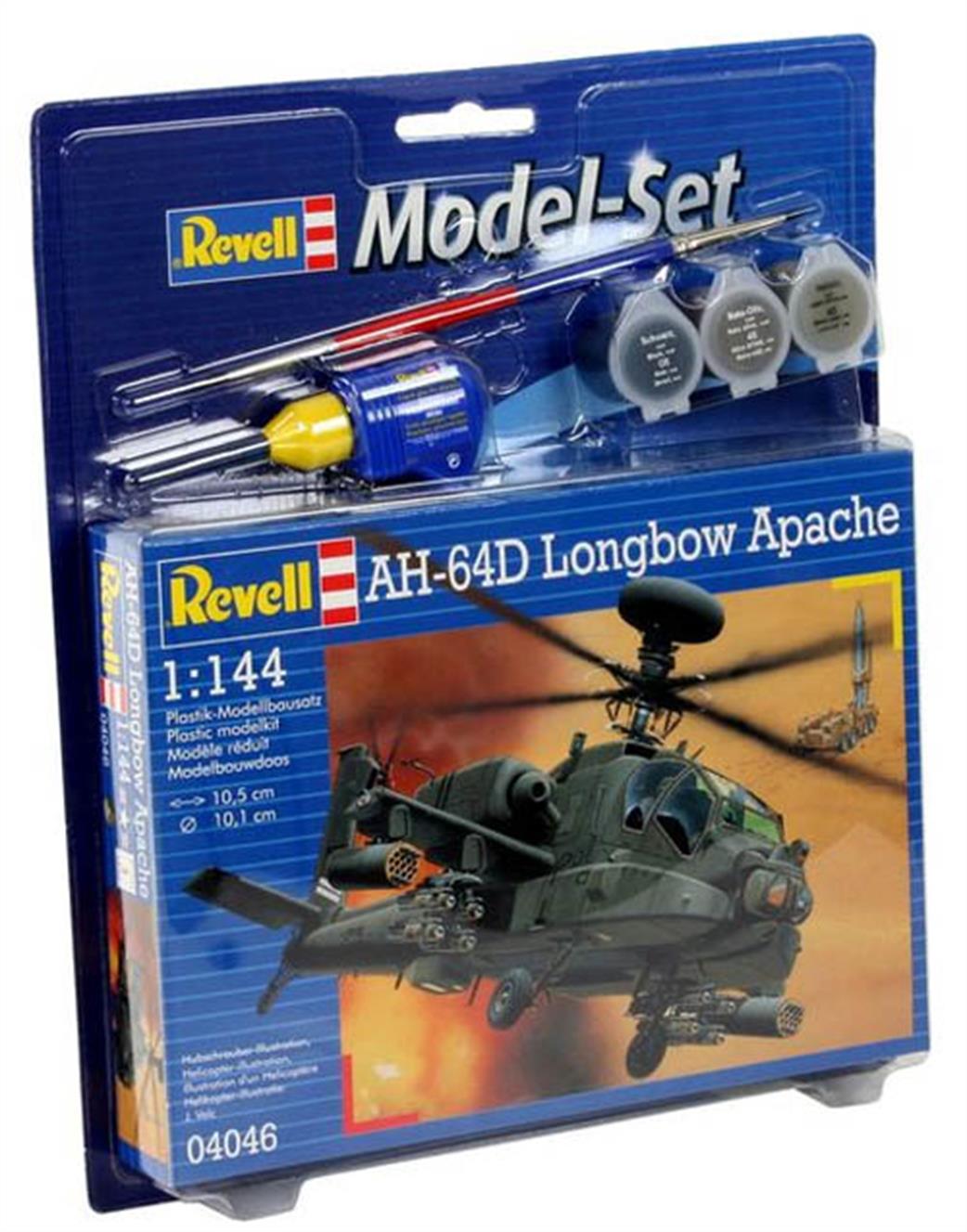 Revell 1/144 64046 AH-64D Longbow Apache Model Set