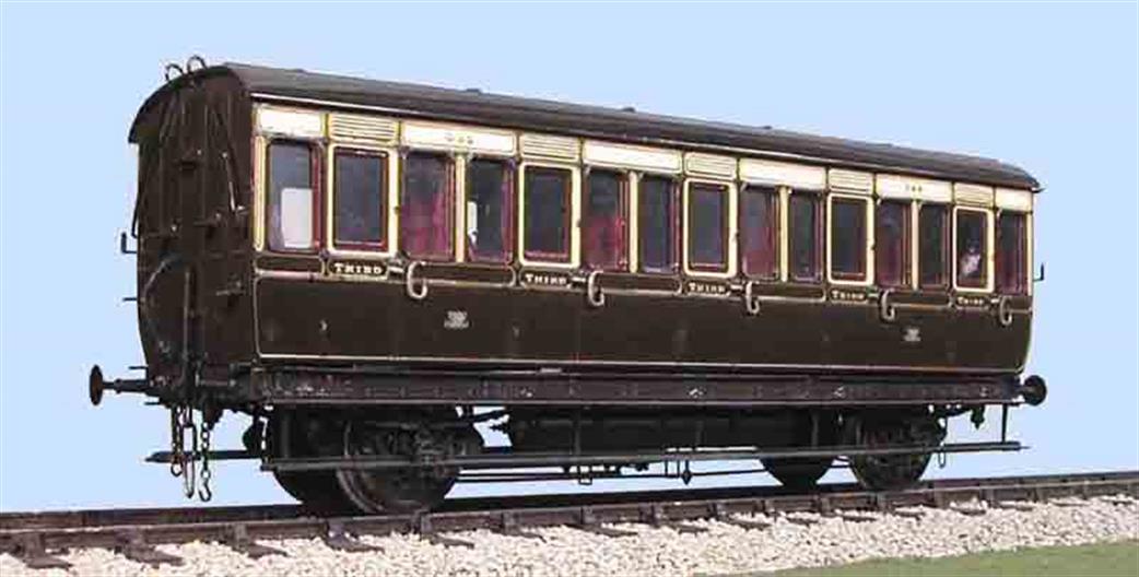 Slaters Plastikard O Gauge 7C04 GWR 4 Wheel Third Class Coach Kit