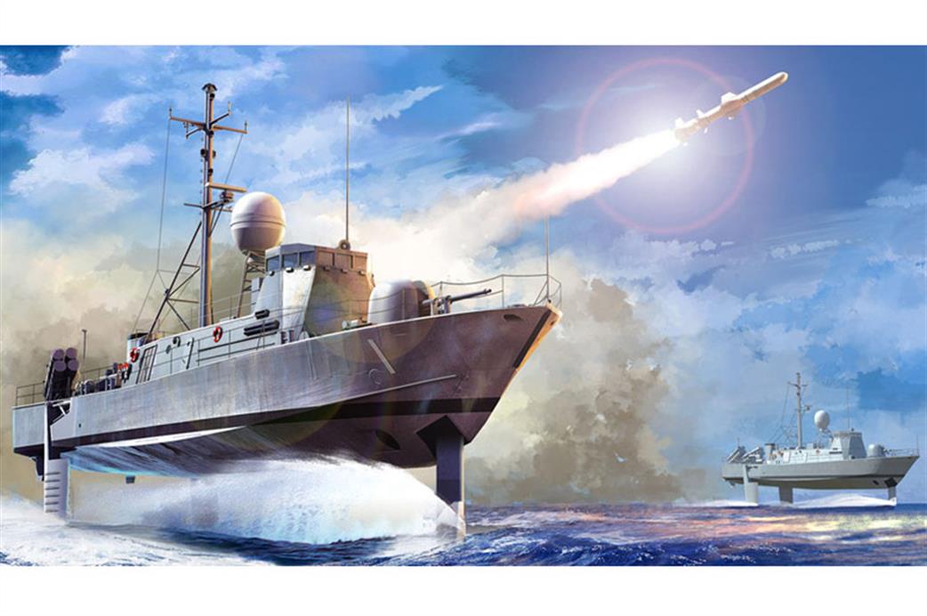 Hobbyboss 1/200 82005 Pegasus Hydrofoil Missile Boat PHM-1 US Navy Plastic Kit