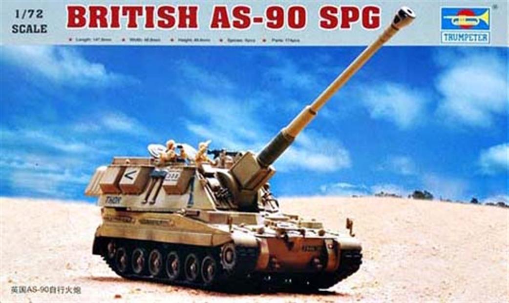 Trumpeter 1/72 07221 AS-90 155mm Modern British SP Mobile Gun