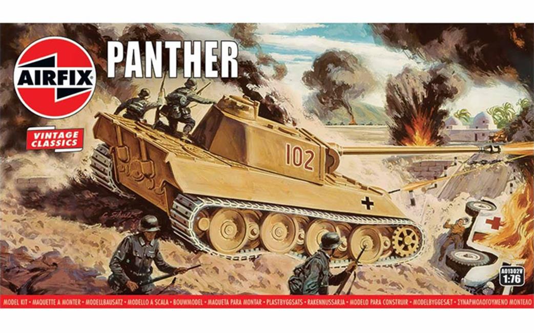 Airfix 1/76 A01302V German Panther WW2 Tank Kit