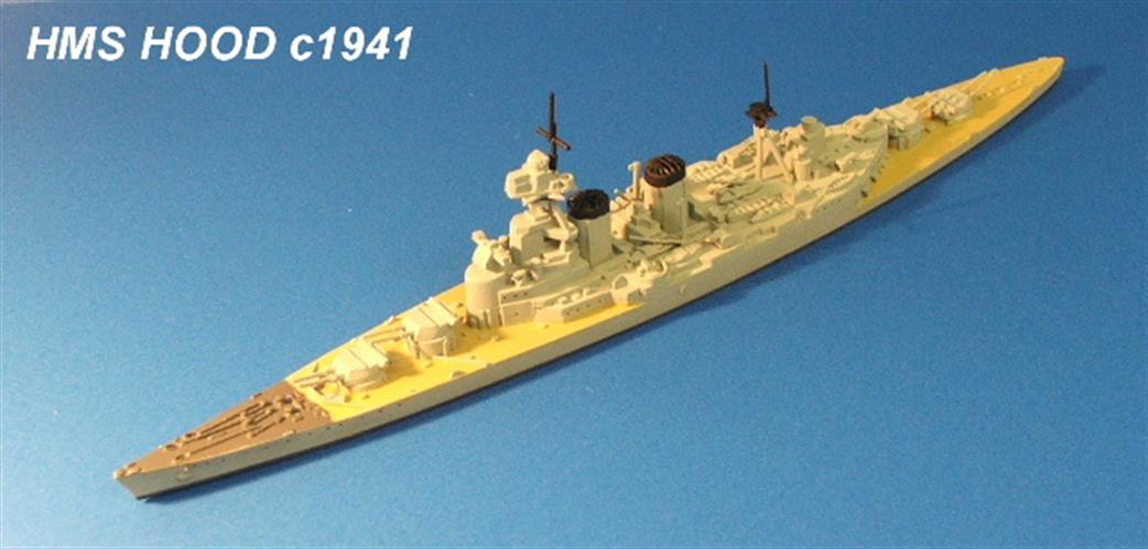 Mountford 1/1250 MM130KP HMS Hood British Battlecruiser WW2 prepainted model